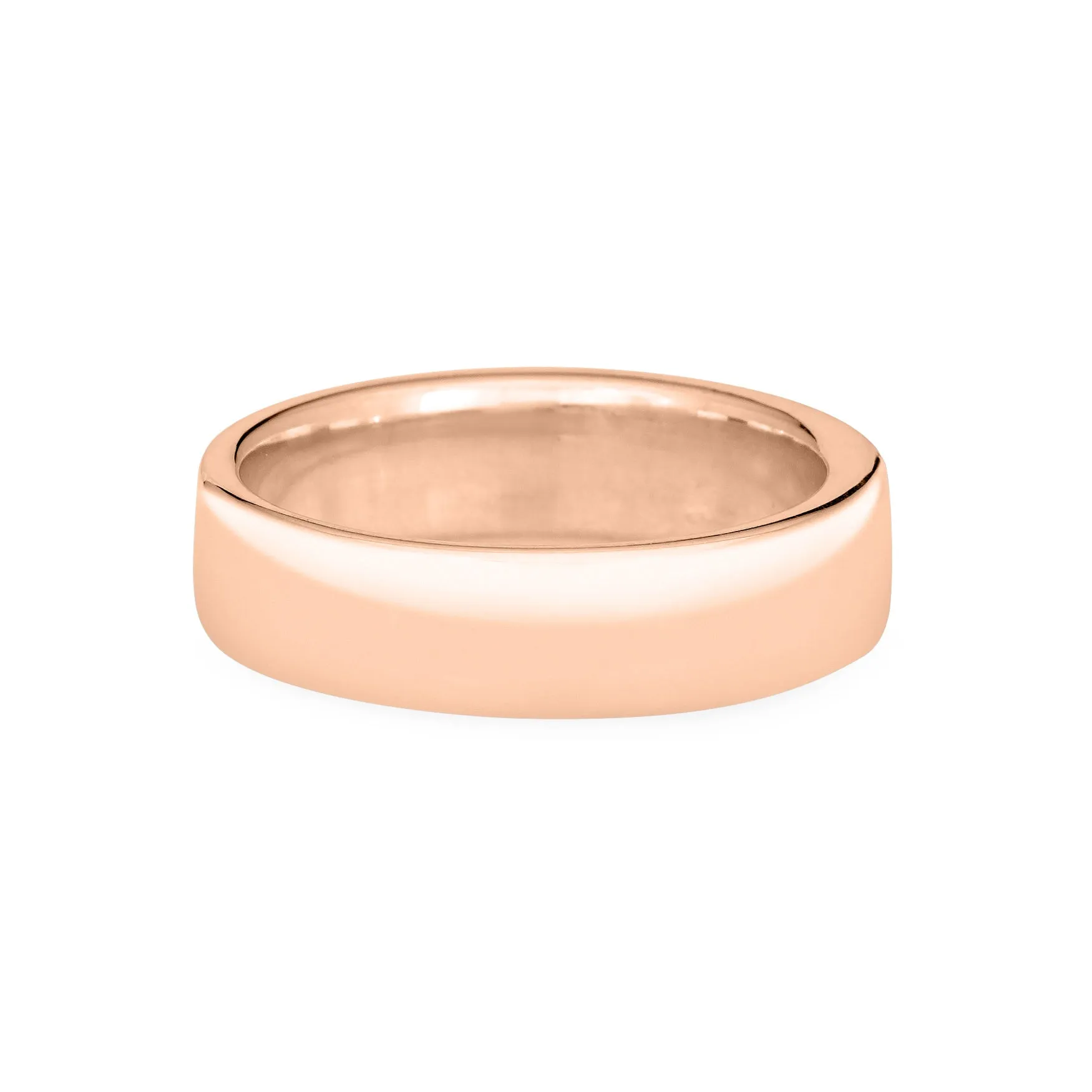 Simple Band Three Setting Cremation Ring in 14K Rose Gold