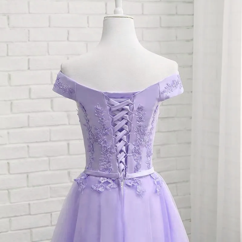 Simple Tulle and Lace Knee Length Party Dress , Formal Dresses , New Party Dress