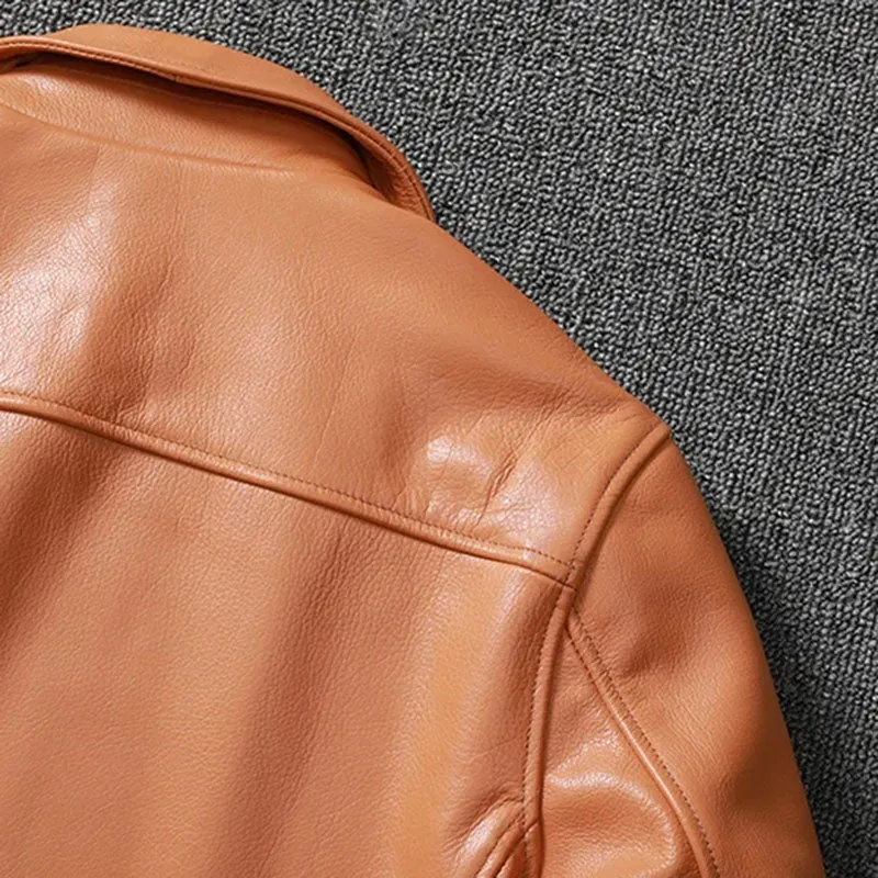 Sleek Leather Jacket Elegance