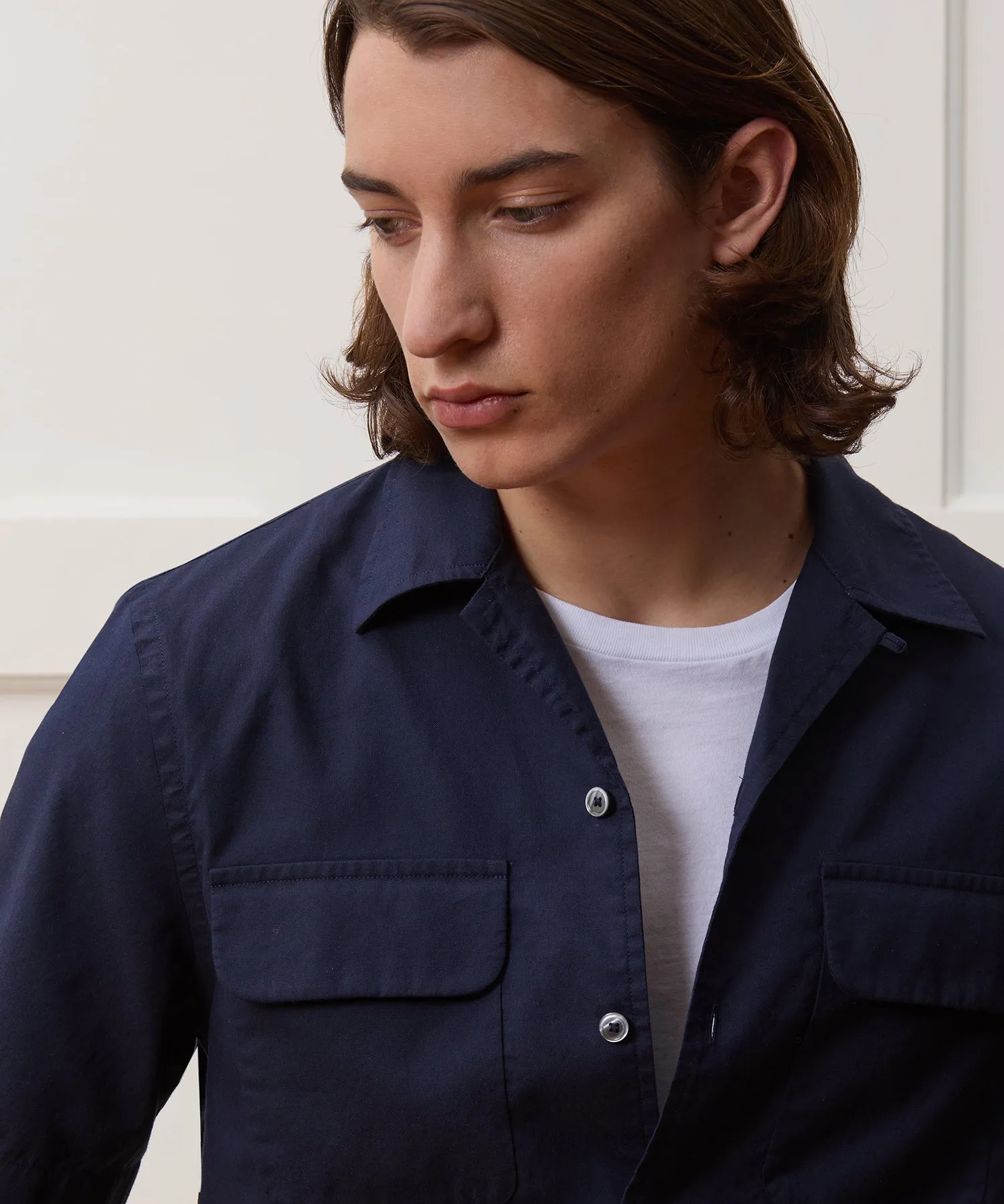 Slim Fit Micro Oxford Shirt