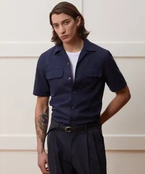 Slim Fit Micro Oxford Shirt