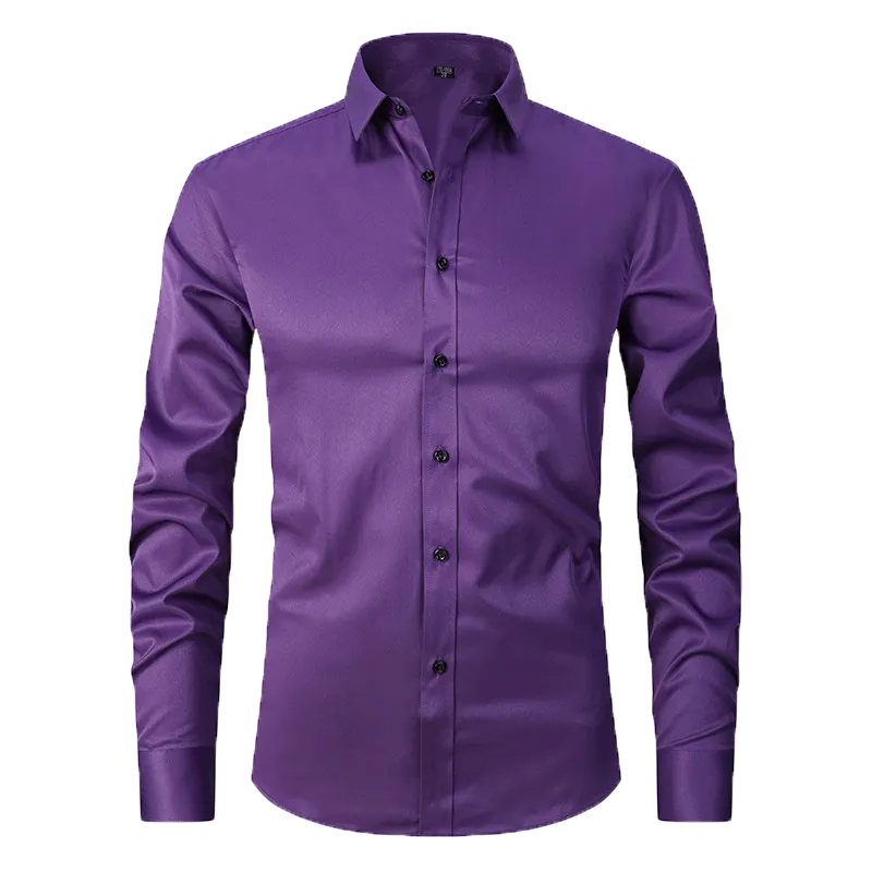 slim fit simple shirt-D190 | Inspanda