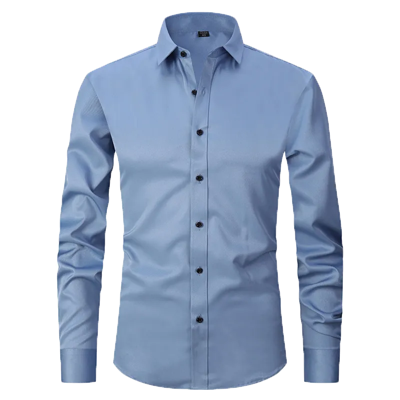 slim fit simple shirt-D190 | Inspanda