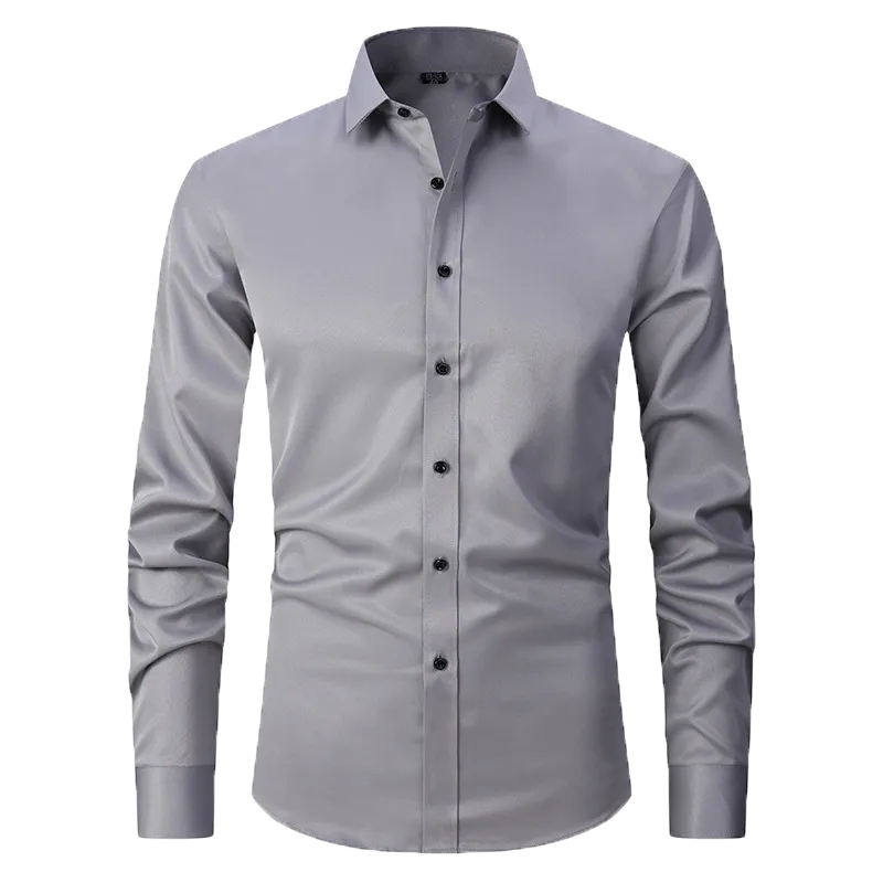 slim fit simple shirt-D190 | Inspanda