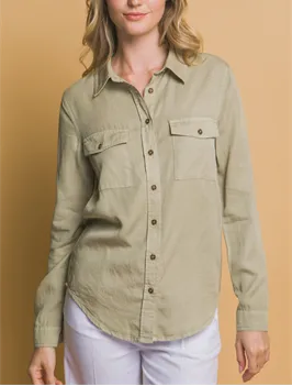 Soft Drift Comfy Button Up Long Sleeve (Assorted)