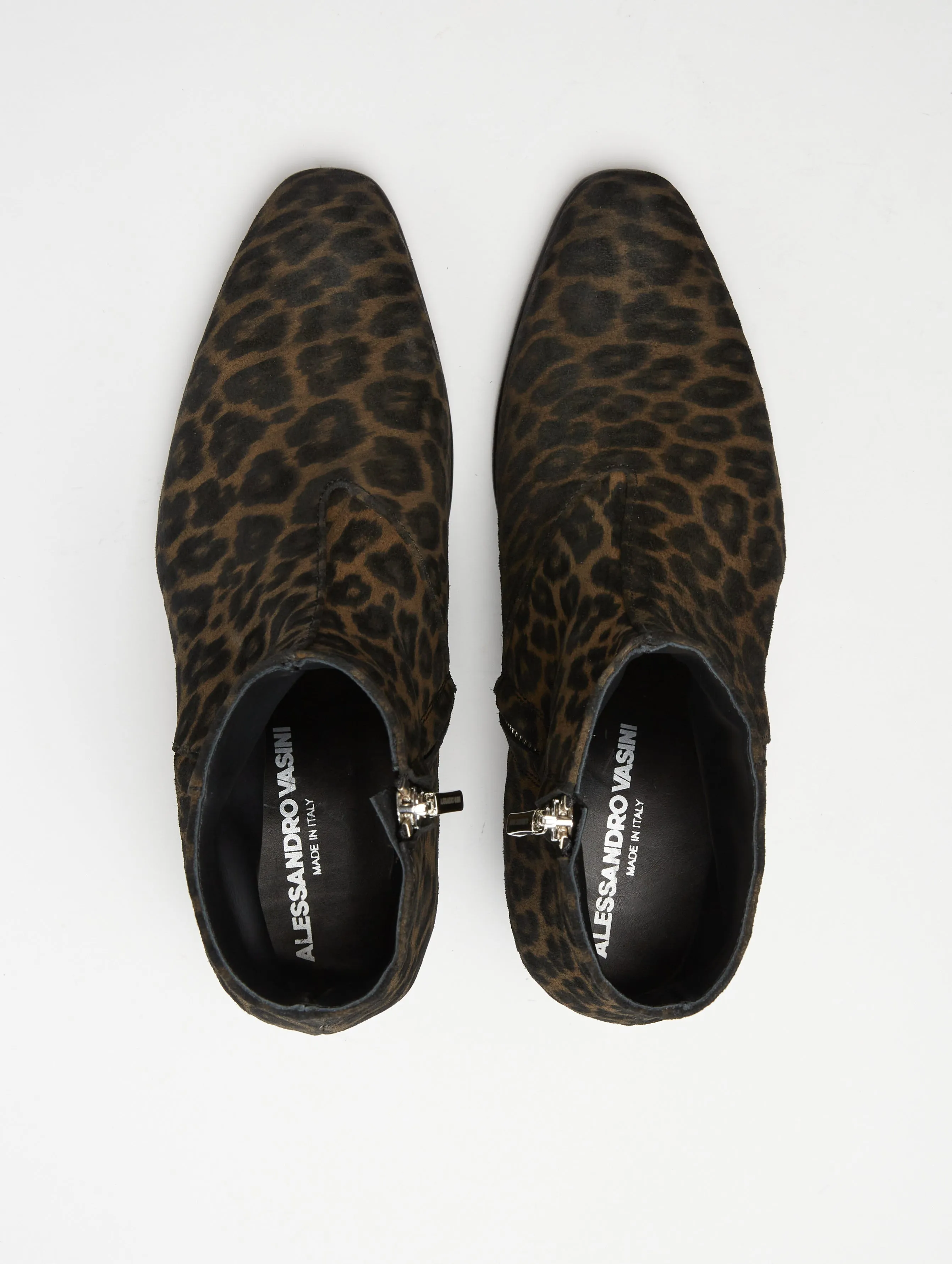 SONNY 40MM ANKLE BOOT IN LEOPARD SUEDE