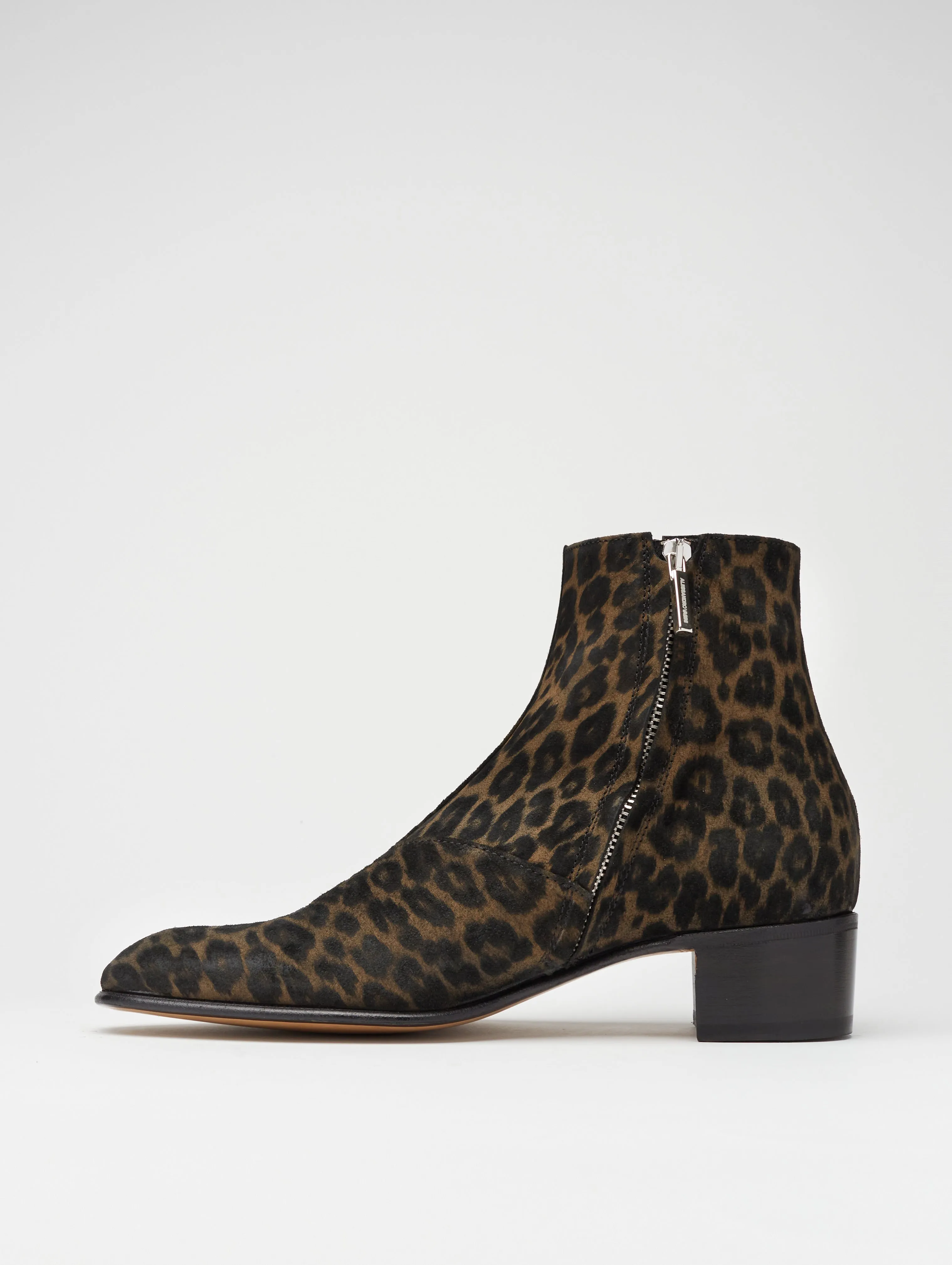 SONNY 40MM ANKLE BOOT IN LEOPARD SUEDE