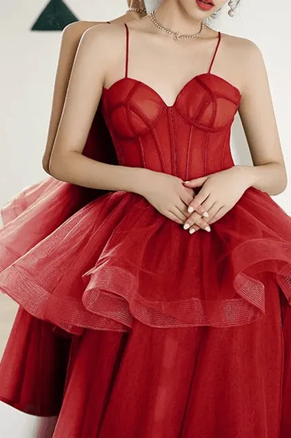 Spaghetti Straps A-line Sage Green Long Formal Prom Dress TP1138