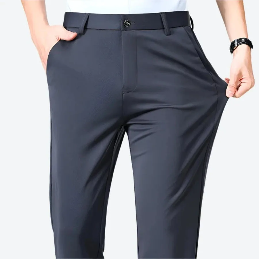 Stretchy Slim-Fit Formal Dress Pants