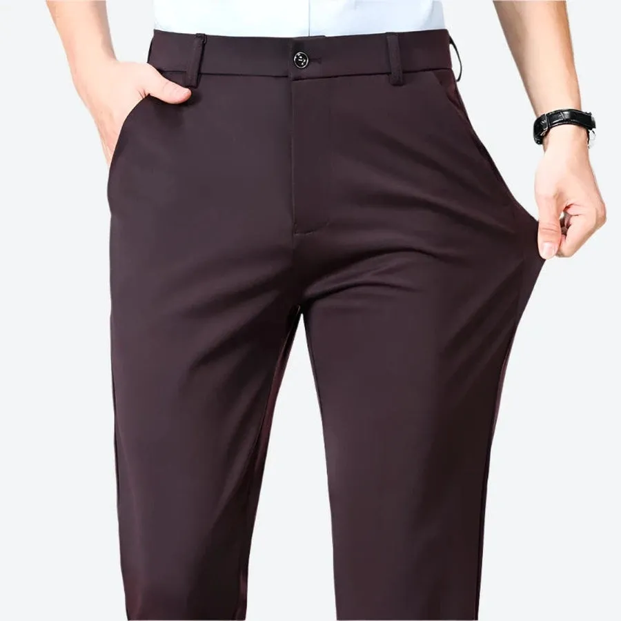 Stretchy Slim-Fit Formal Dress Pants
