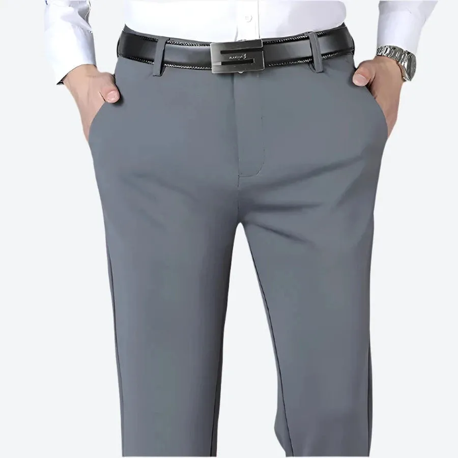 Stretchy Slim-Fit Formal Dress Pants