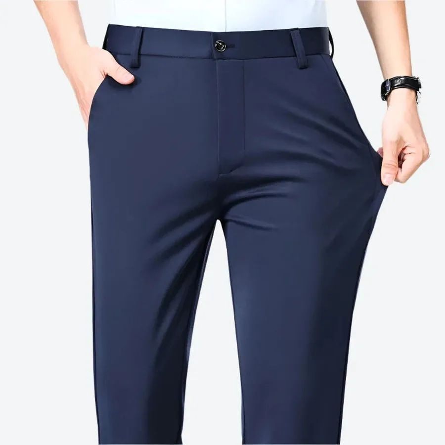 Stretchy Slim-Fit Formal Dress Pants