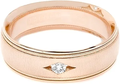 Tacori Men's Diamond Wedding Band With Satin Finish 7.0mm