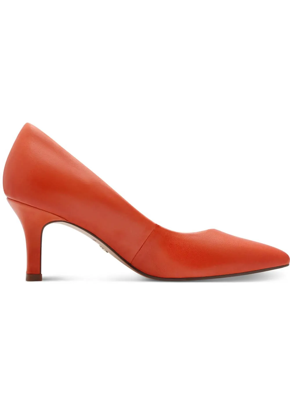 Tamaris Carrie Leather Pumps Orange
