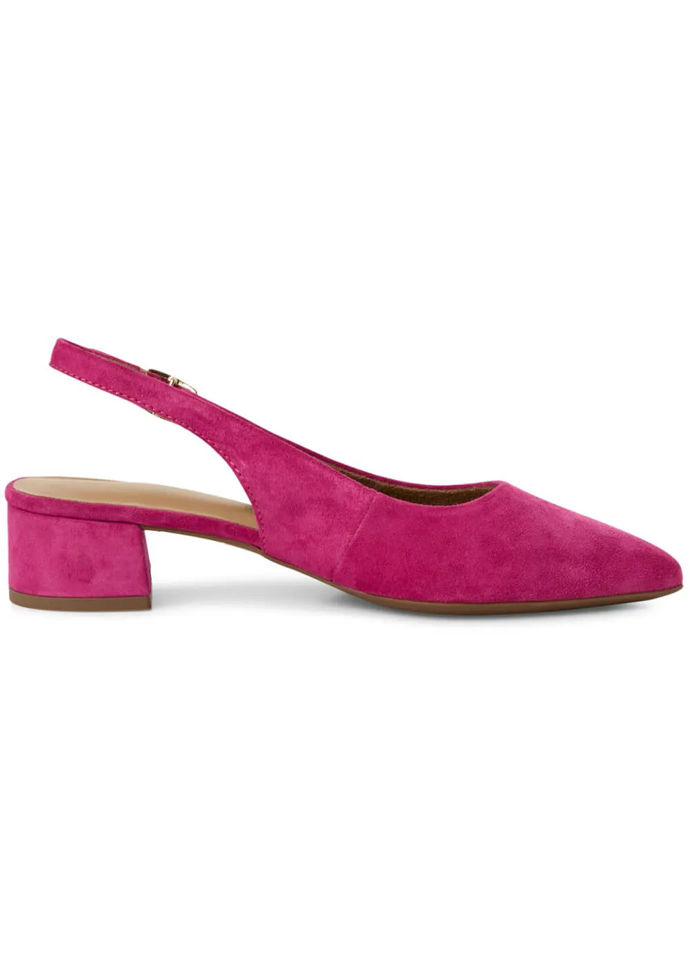 Tamaris Kaylee Slingback Leather Pumps Pink