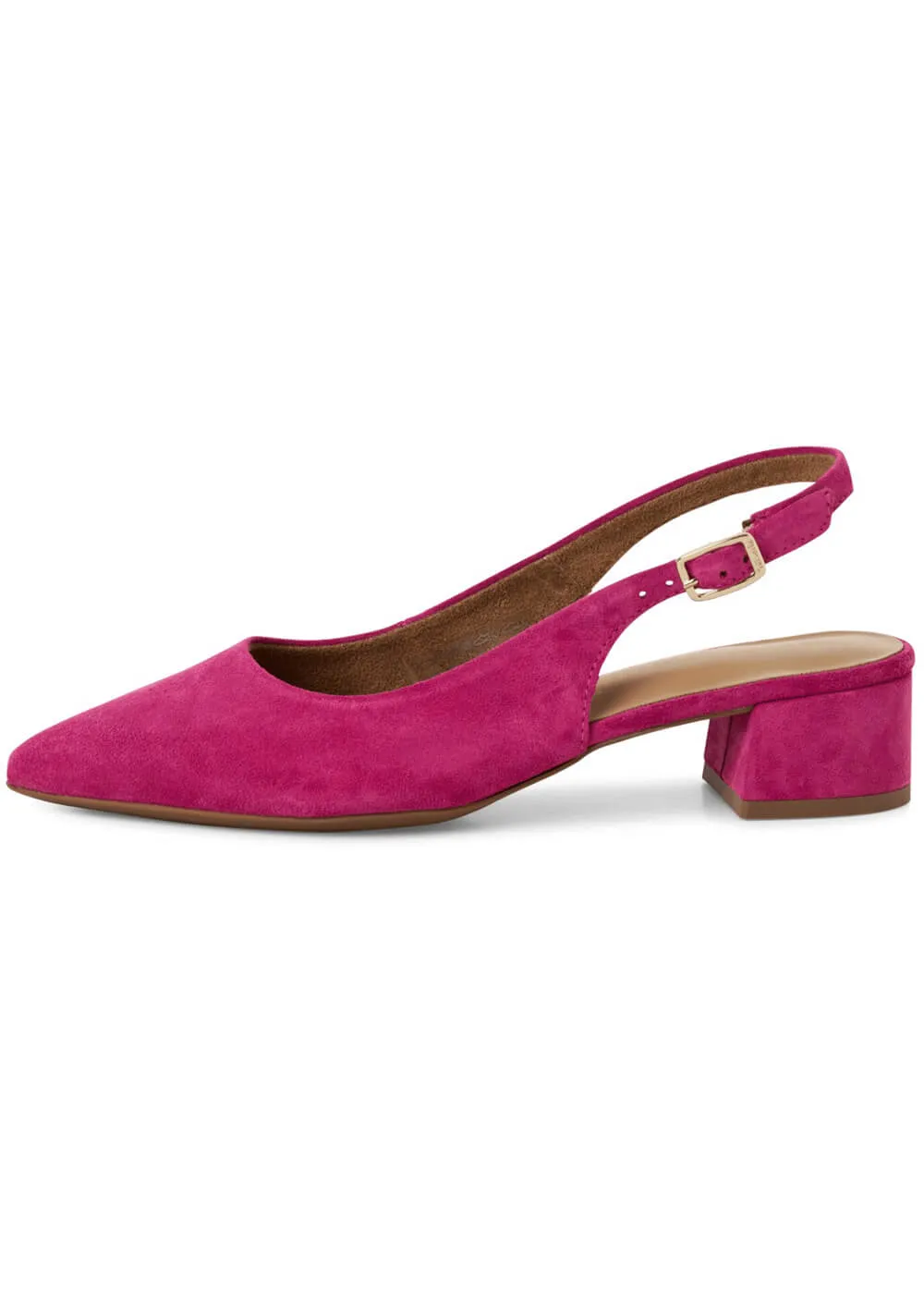 Tamaris Kaylee Slingback Leather Pumps Pink