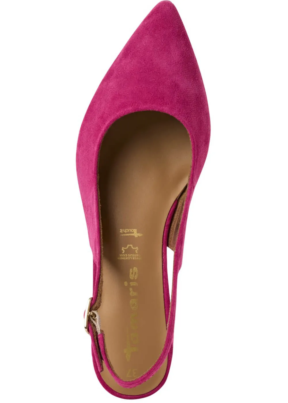 Tamaris Kaylee Slingback Leather Pumps Pink