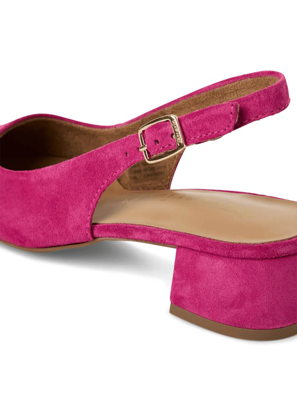 Tamaris Kaylee Slingback Leather Pumps Pink