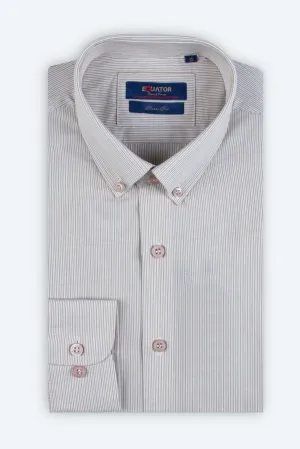 Taupe Lined Formal Shirt