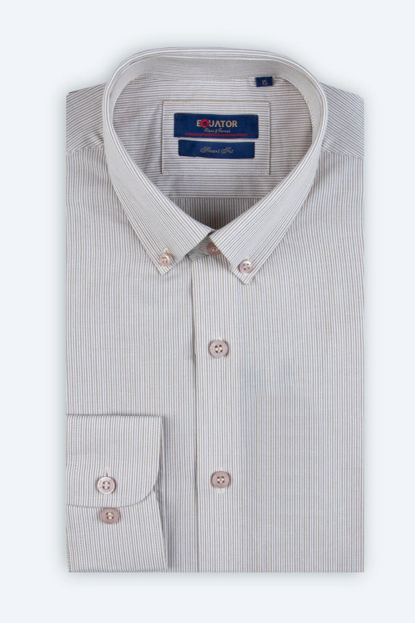 Taupe Lined Formal Shirt