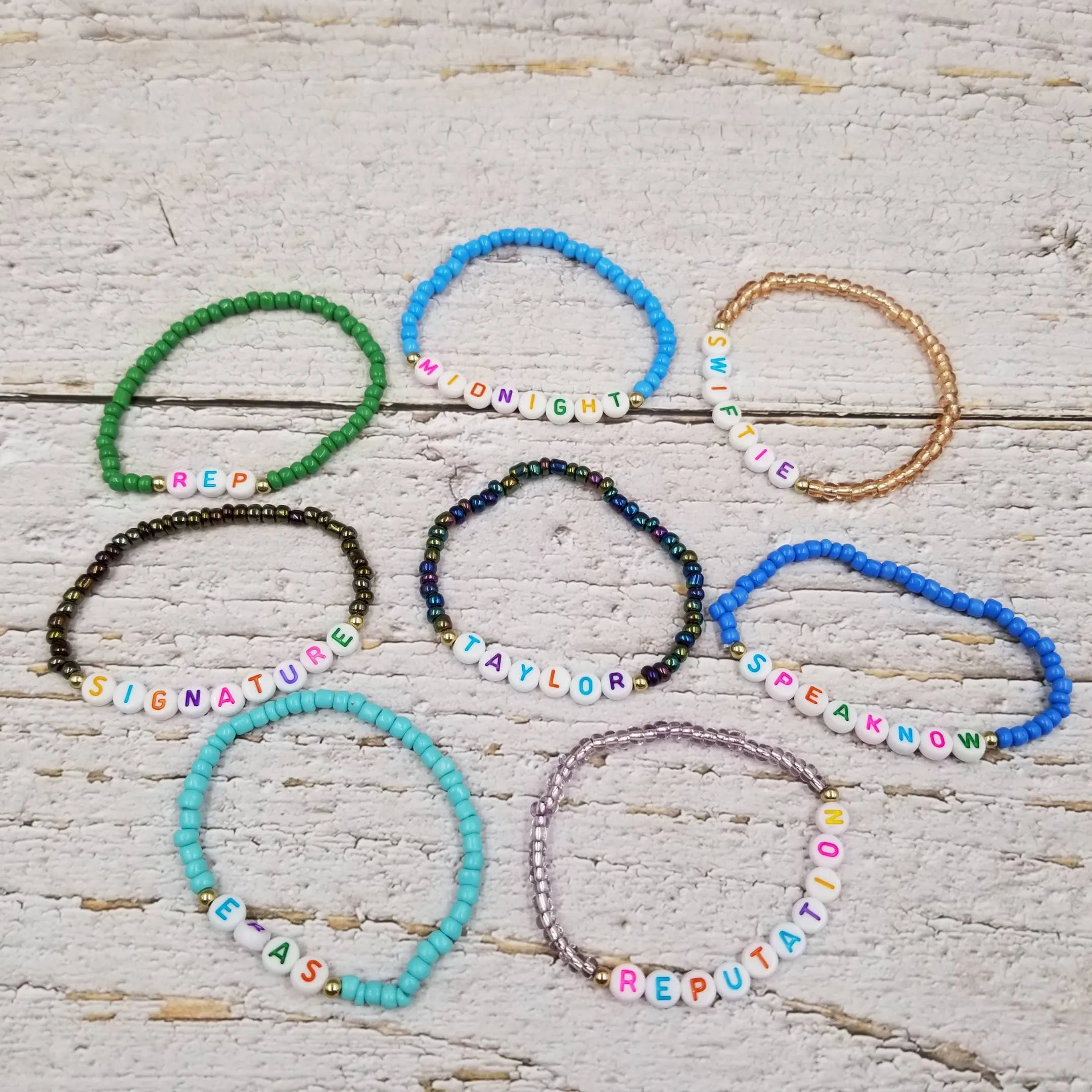 Taylor Swift Declaration of Love Seed Bead Bracelet Set