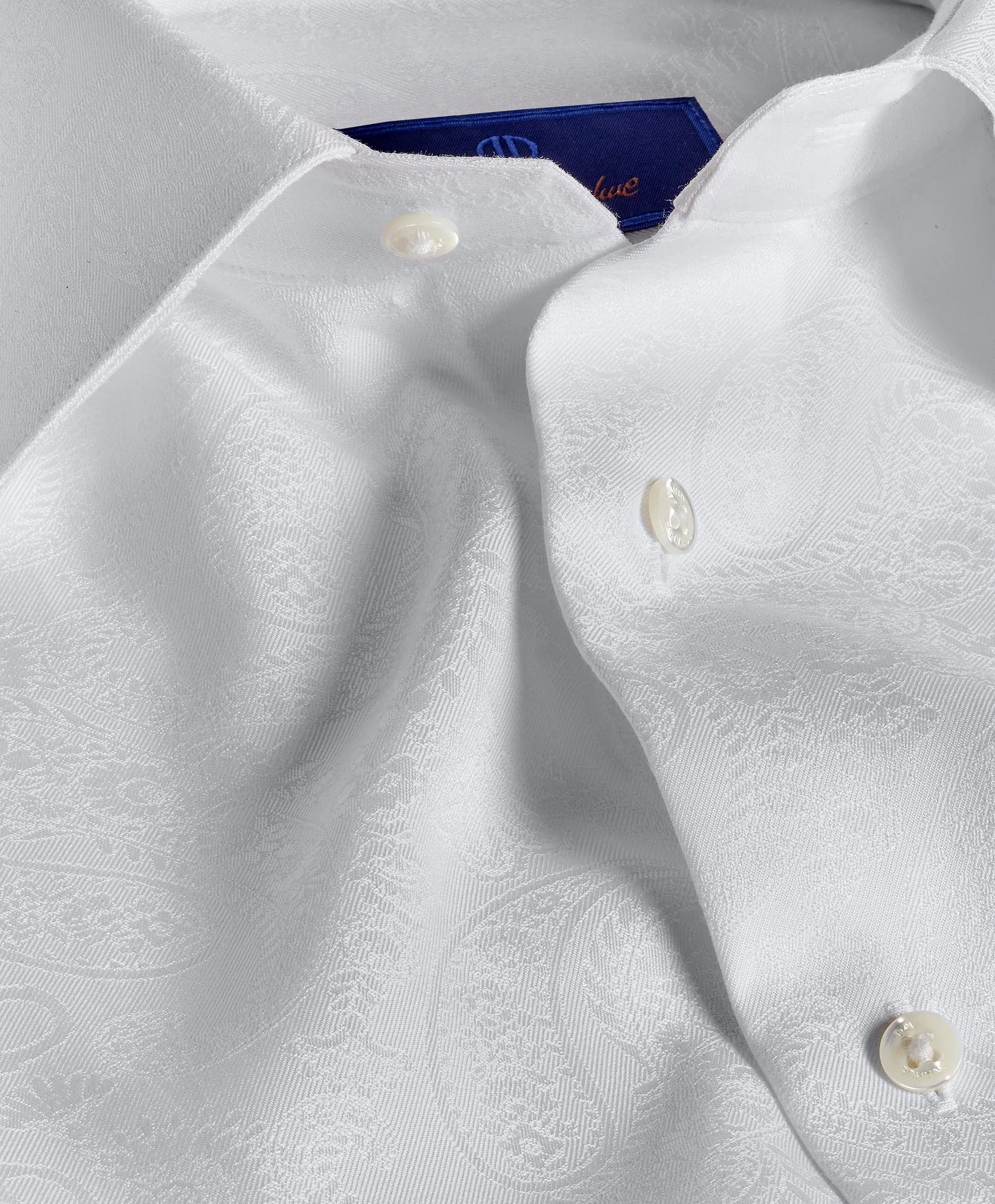 TFSS07501110 | White Paisley Formal Shirt