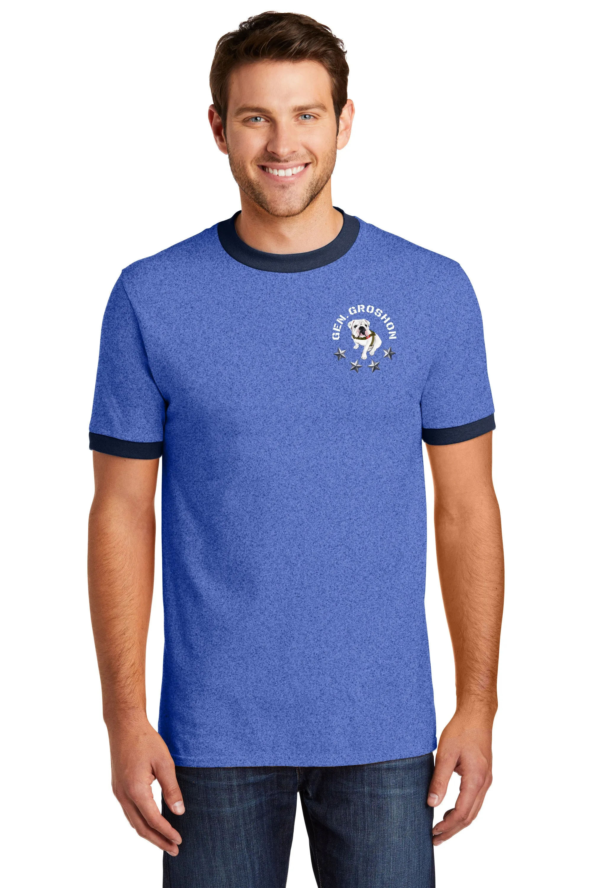 The Citadel, General Groshon, Ringer Style Tee Shirt