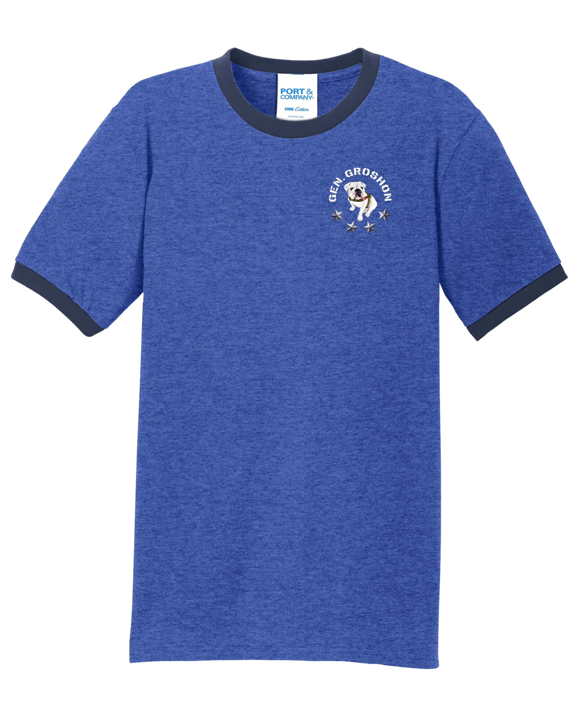 The Citadel, General Groshon, Ringer Style Tee Shirt