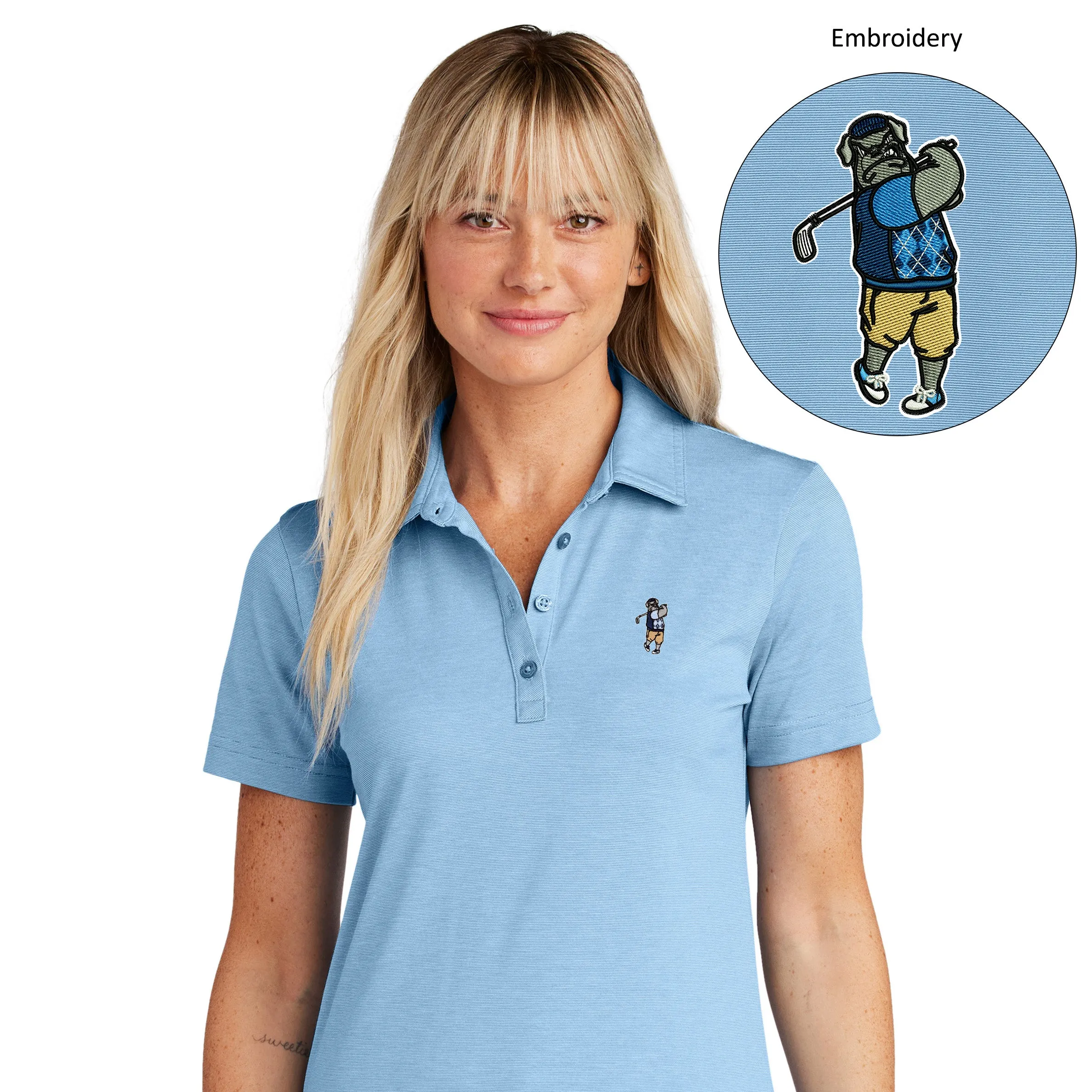 The Citadel, Spike the Golfer, Club Sport Golf, TravisMathew Ladies Sunnyvale Polo Shirt