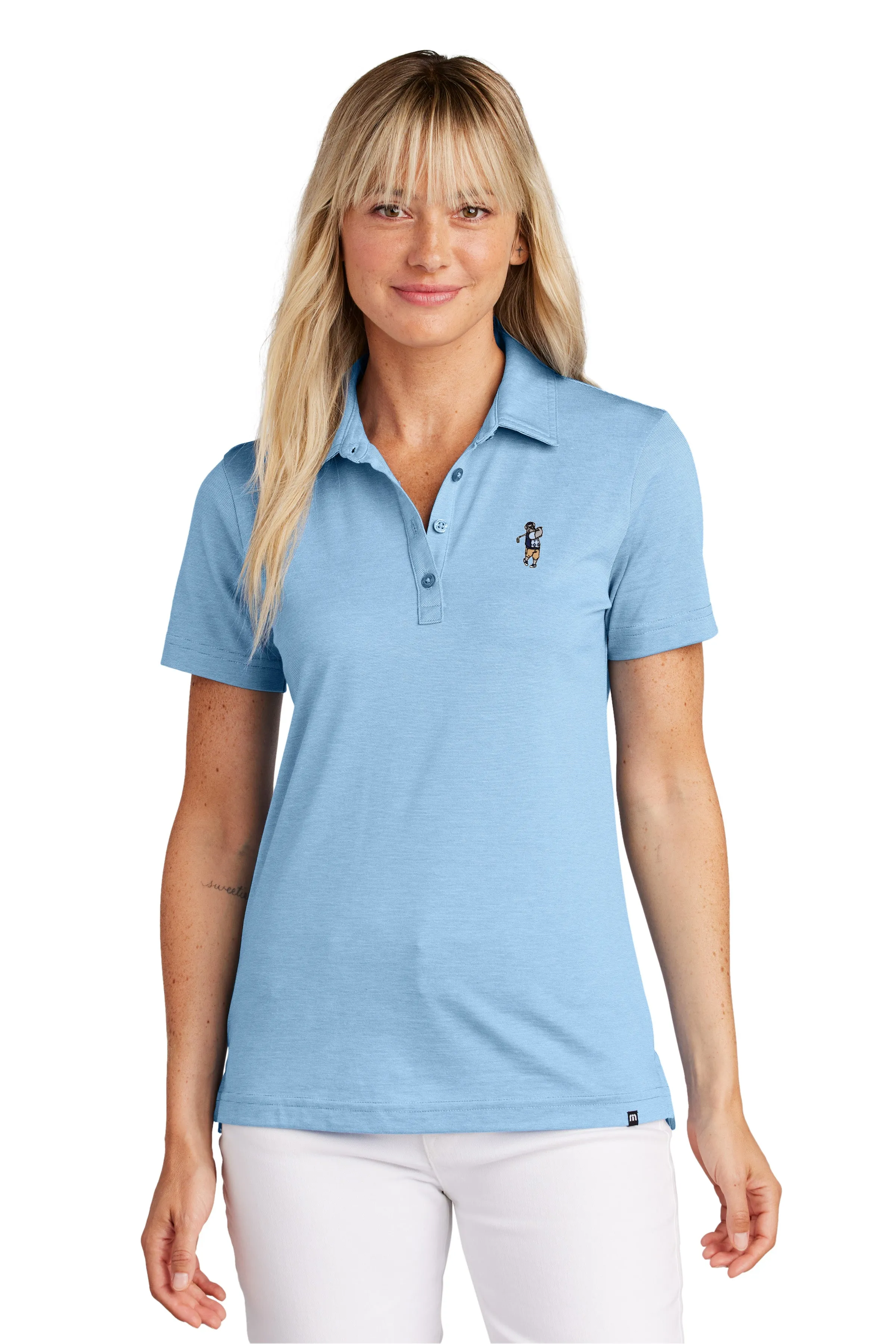 The Citadel, Spike the Golfer, Club Sport Golf, TravisMathew Ladies Sunnyvale Polo Shirt