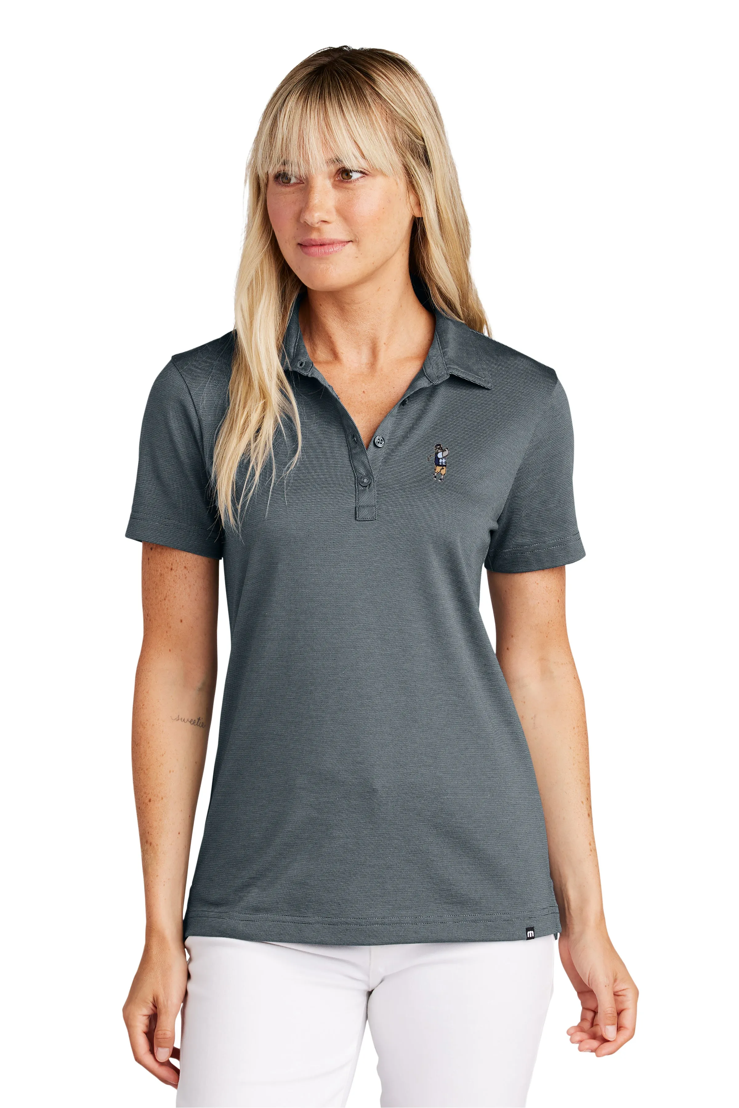 The Citadel, Spike the Golfer, Club Sport Golf, TravisMathew Ladies Sunnyvale Polo Shirt