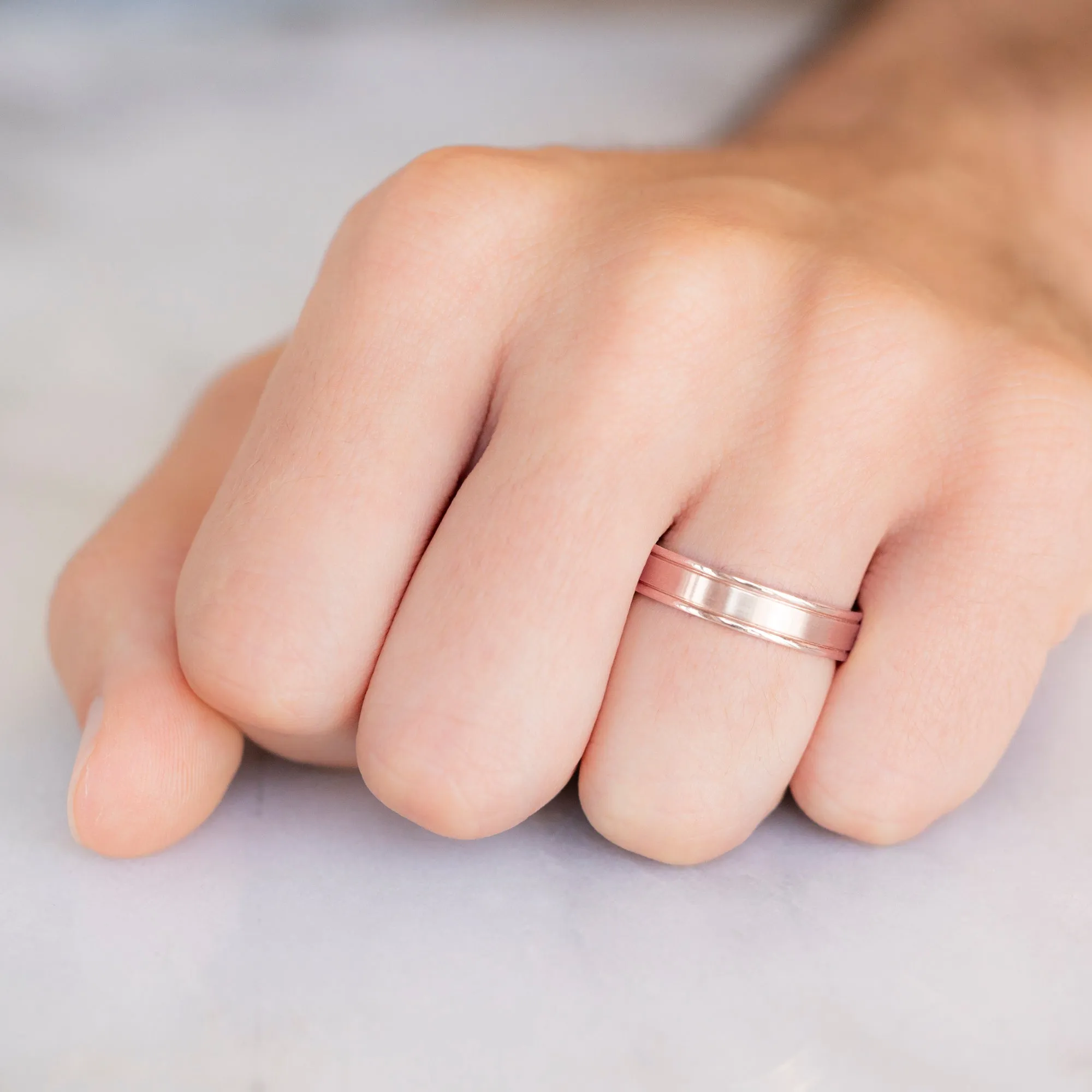 The Classic Men's Wedding Band | 14K Rose Gold