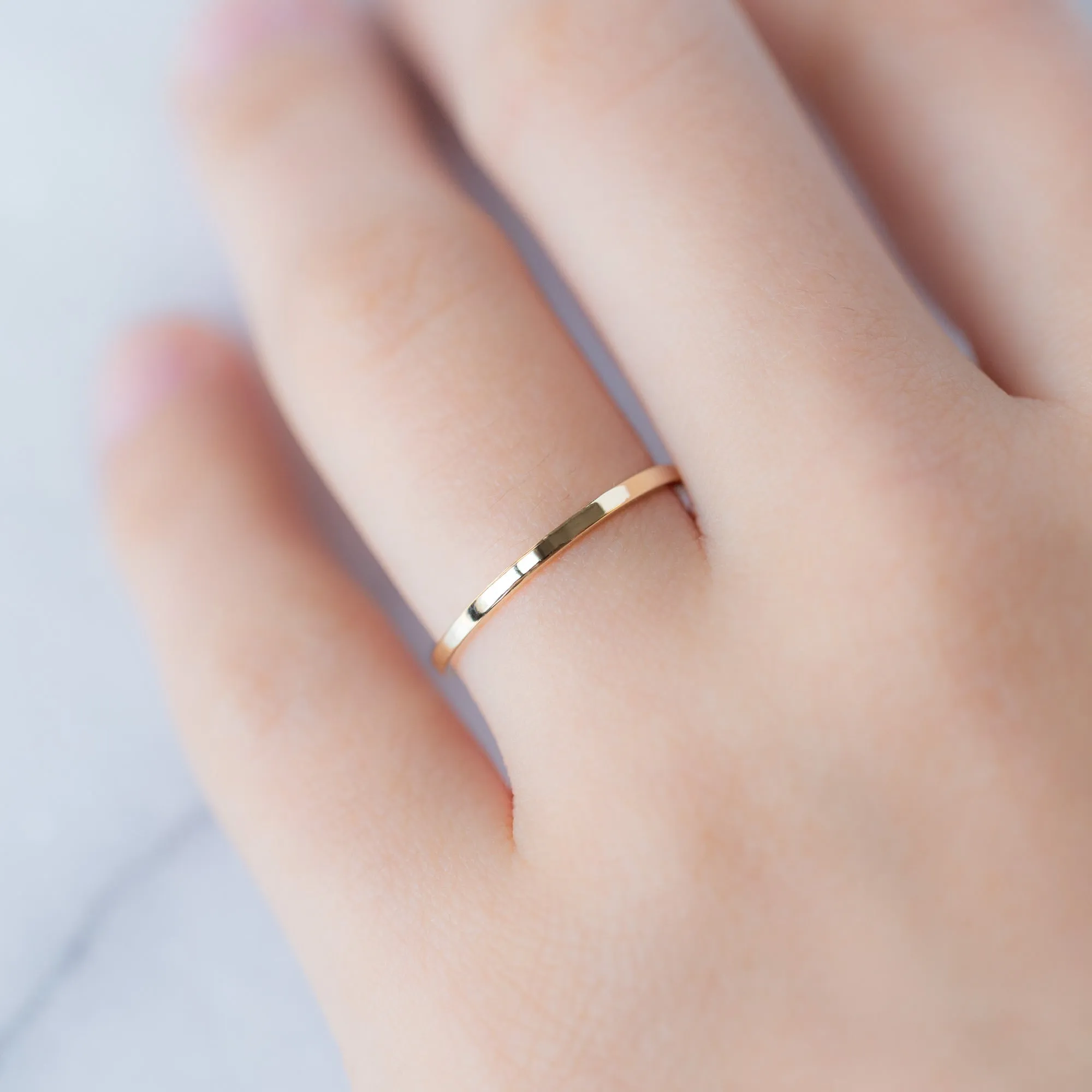 The Gold Stacking Wedding Ring | Yellow, Rose or White Gold
