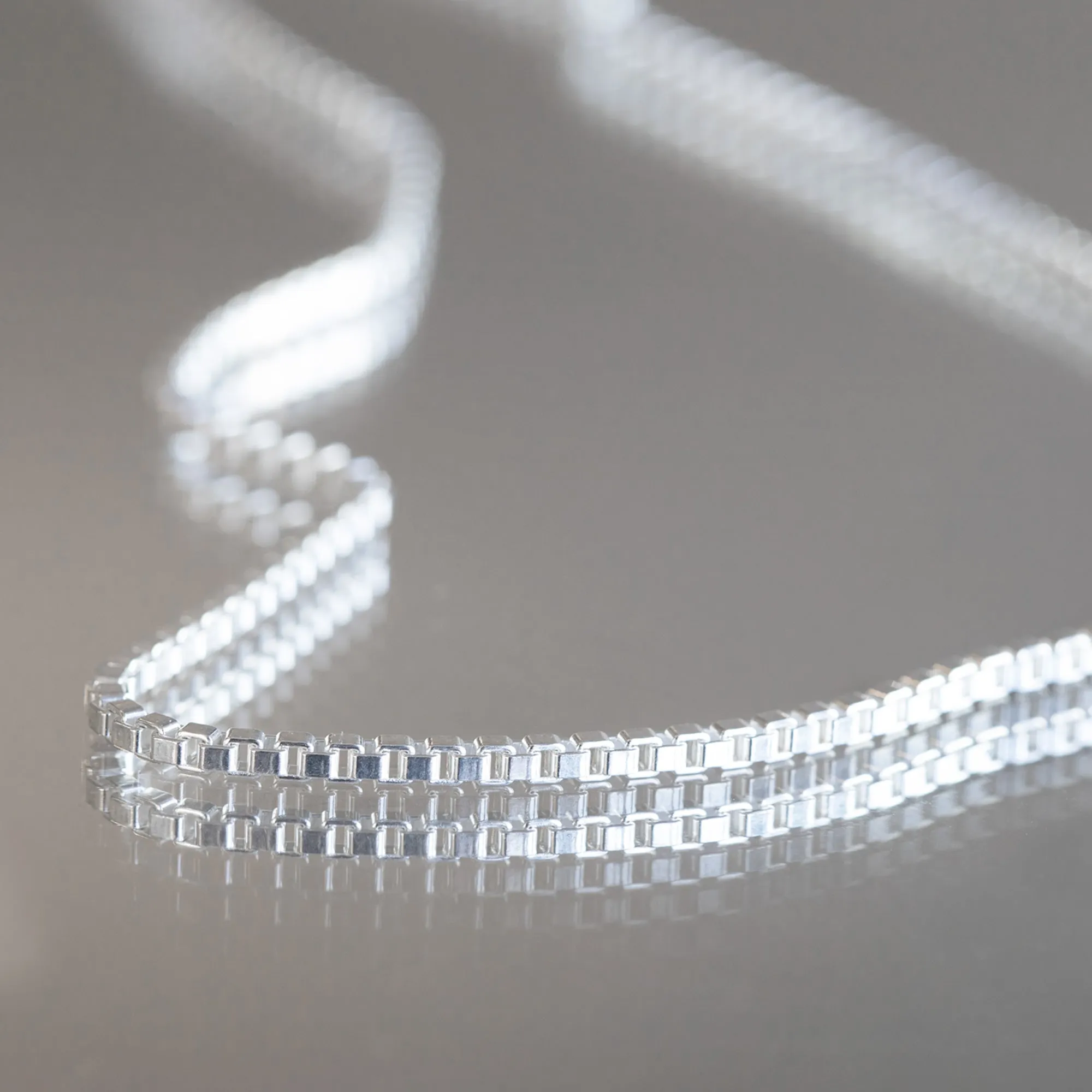 The Men's Box Chain Necklace | Sterling Silver
