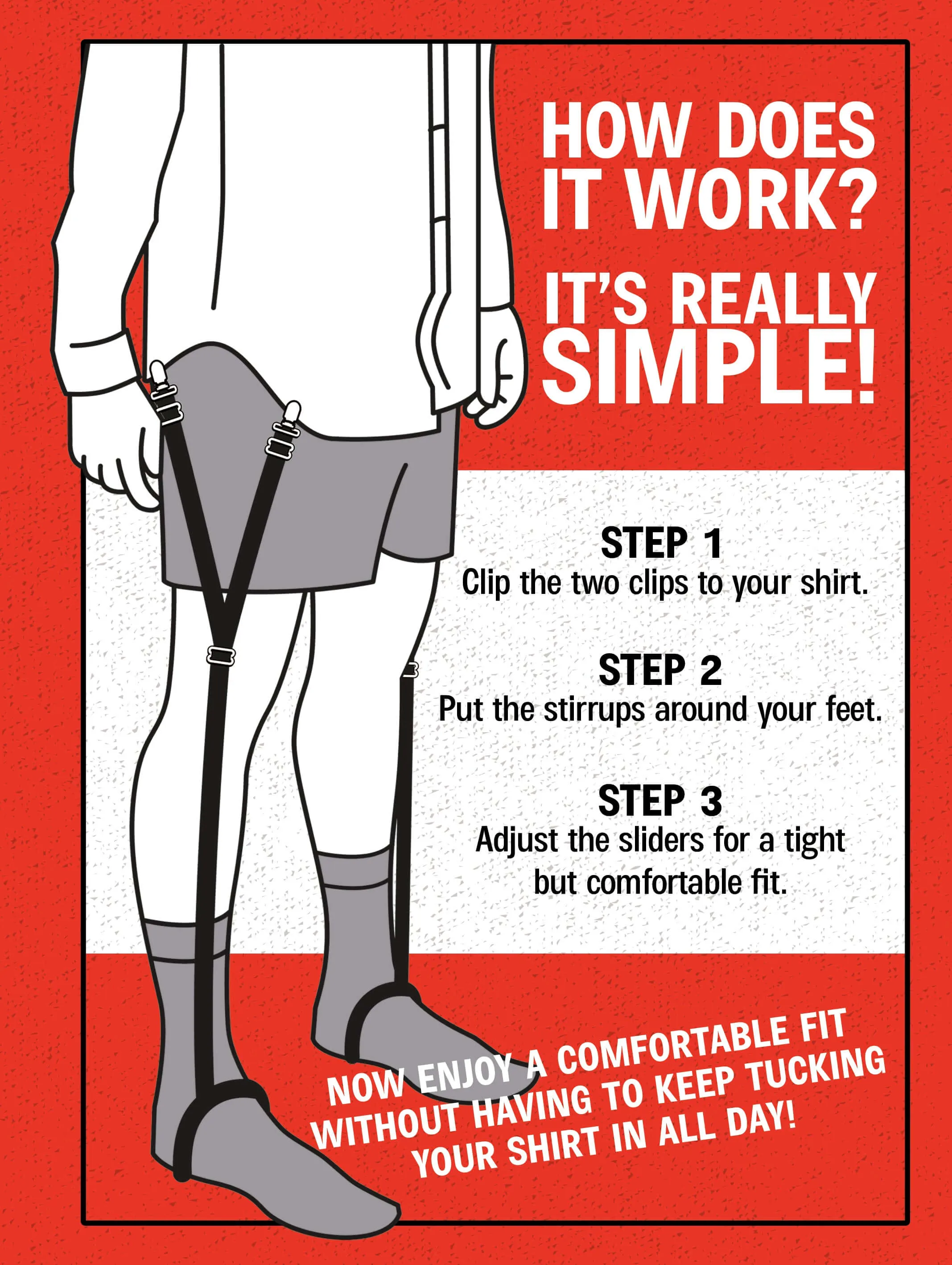 The Mr. Shirt Stirrup Shirt Stay