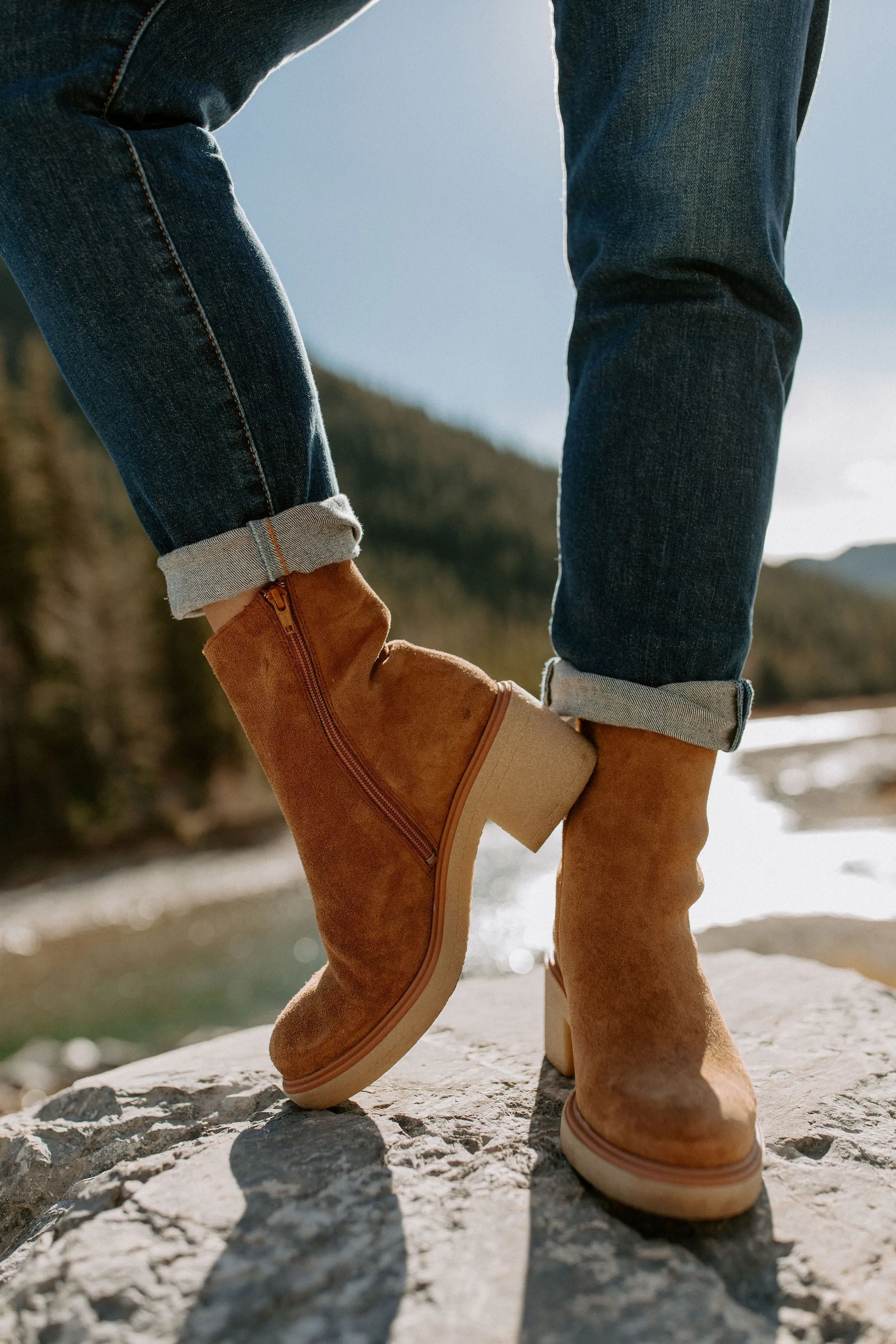 The Rose Suede Boot by Sister X Soeur - Tan