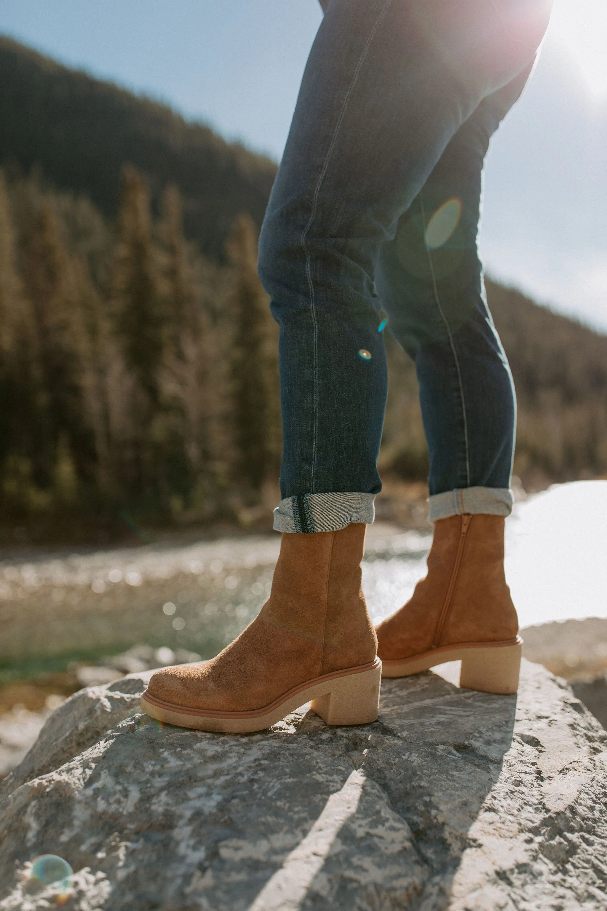 The Rose Suede Boot by Sister X Soeur - Tan