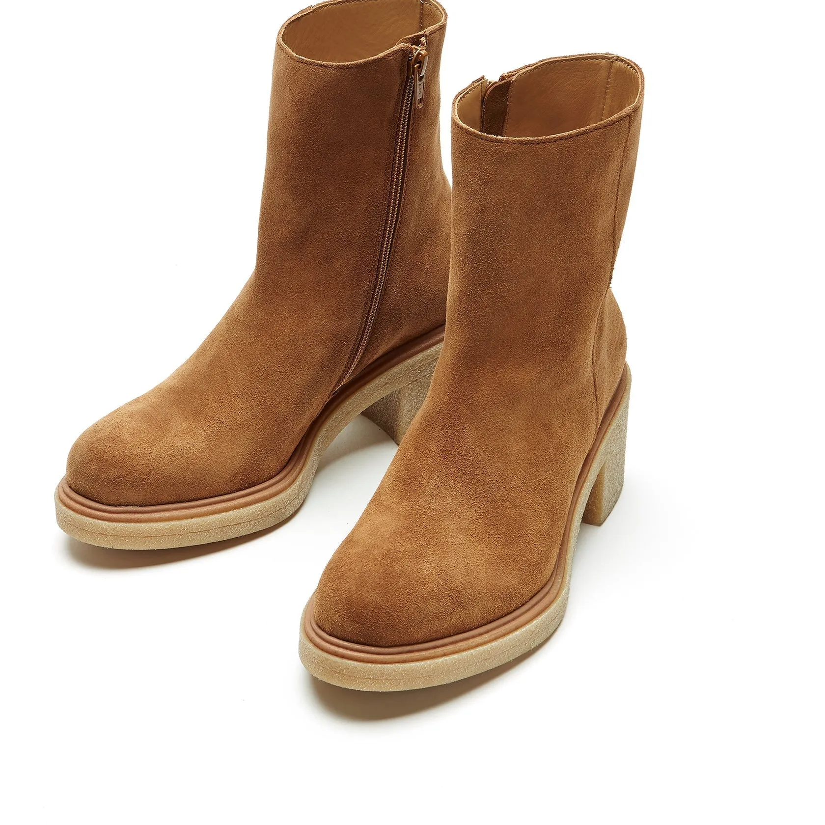 The Rose Suede Boot by Sister X Soeur - Tan