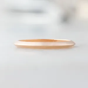 The Unisex Gold Knife Edge Band | 14K Rose Gold