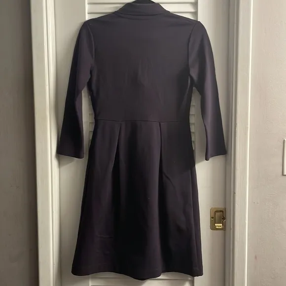 Theory Katalina Craze Dress In Eggplant/Plum NWOT Size 2. POCKETS! 3/4 Sleeves