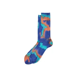 Tie Dye Formal Sock - Turquoise