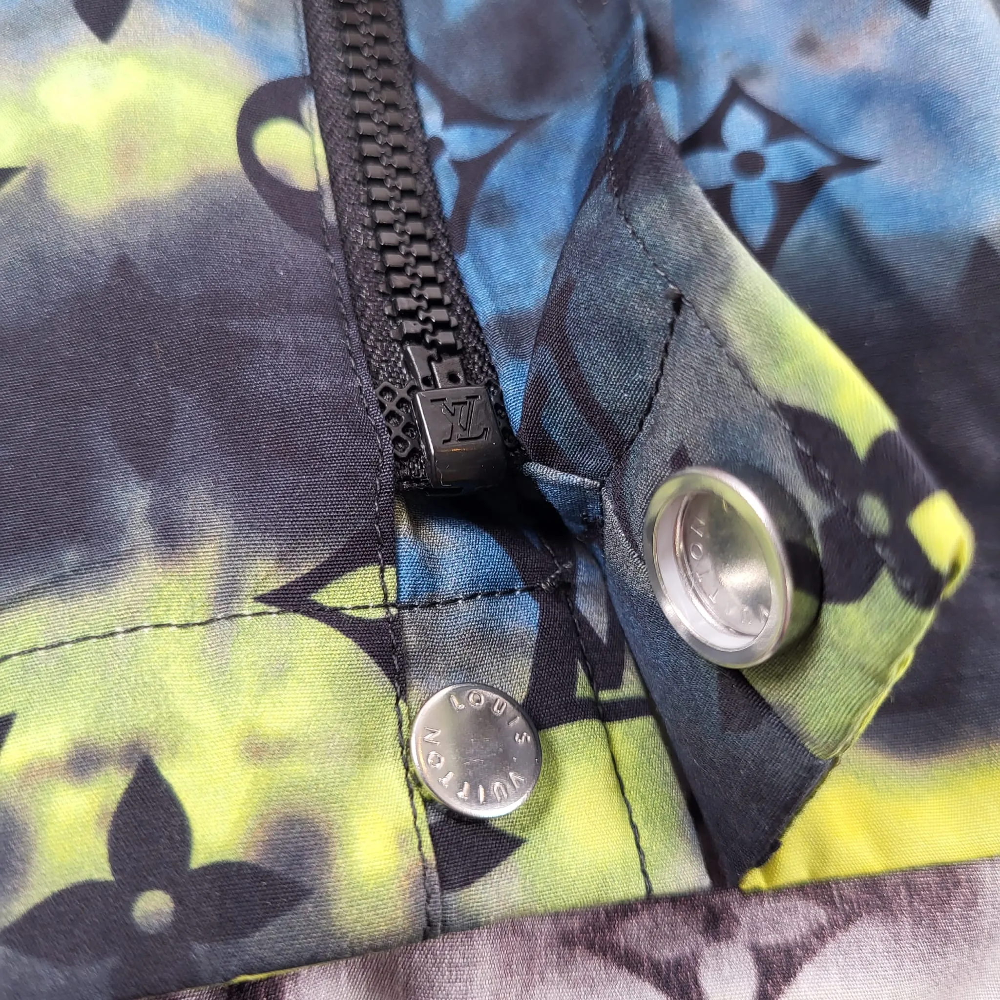 Tie Dye Monogram Zipped Shirt