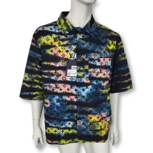 Tie Dye Monogram Zipped Shirt