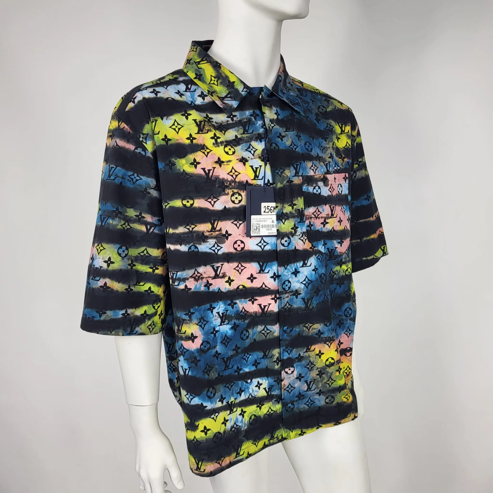 Tie Dye Monogram Zipped Shirt