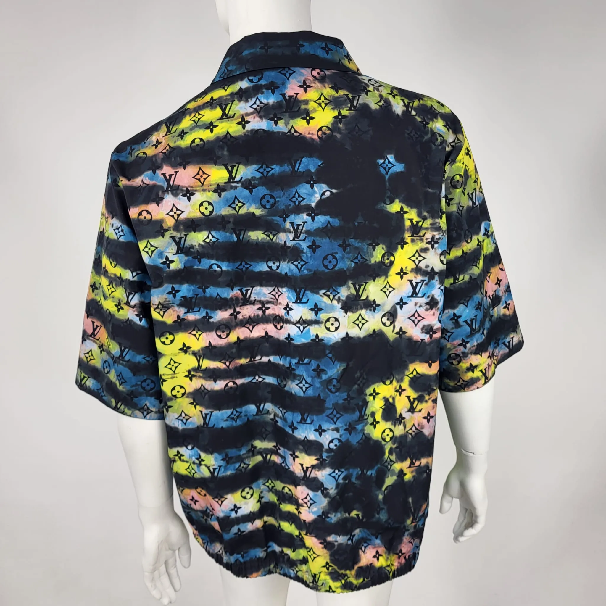 Tie Dye Monogram Zipped Shirt