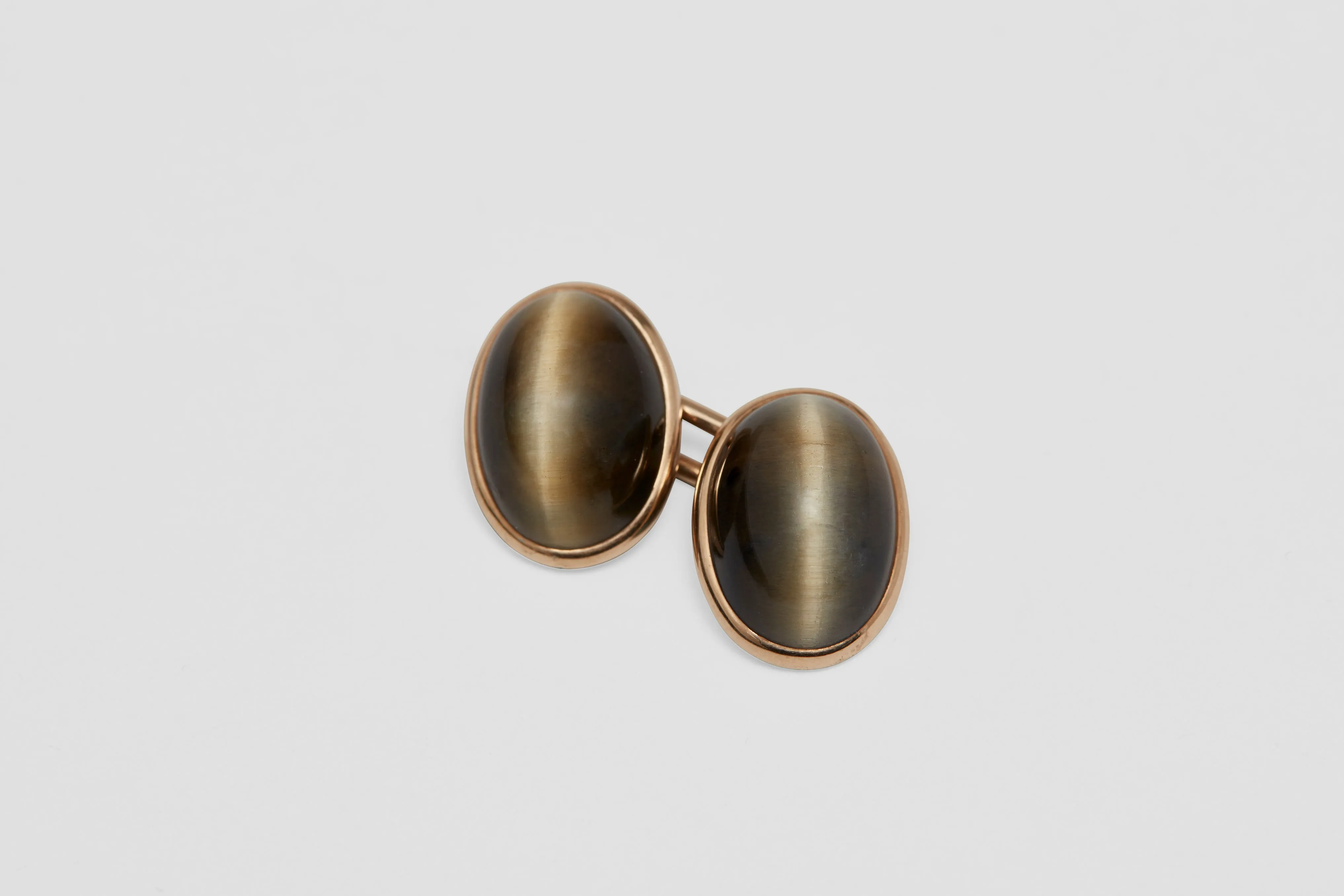 Tigers Eye Cabochon Cufflinks