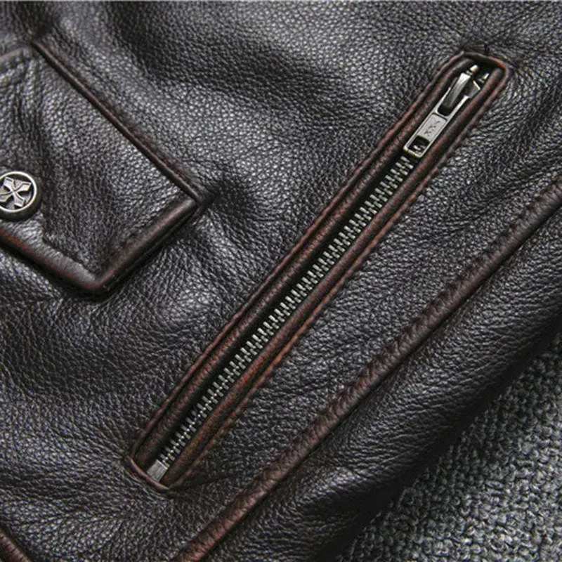 Timeless Oblique Zipper Leather Jacket