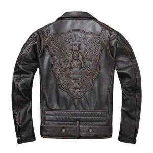 Timeless Oblique Zipper Leather Jacket