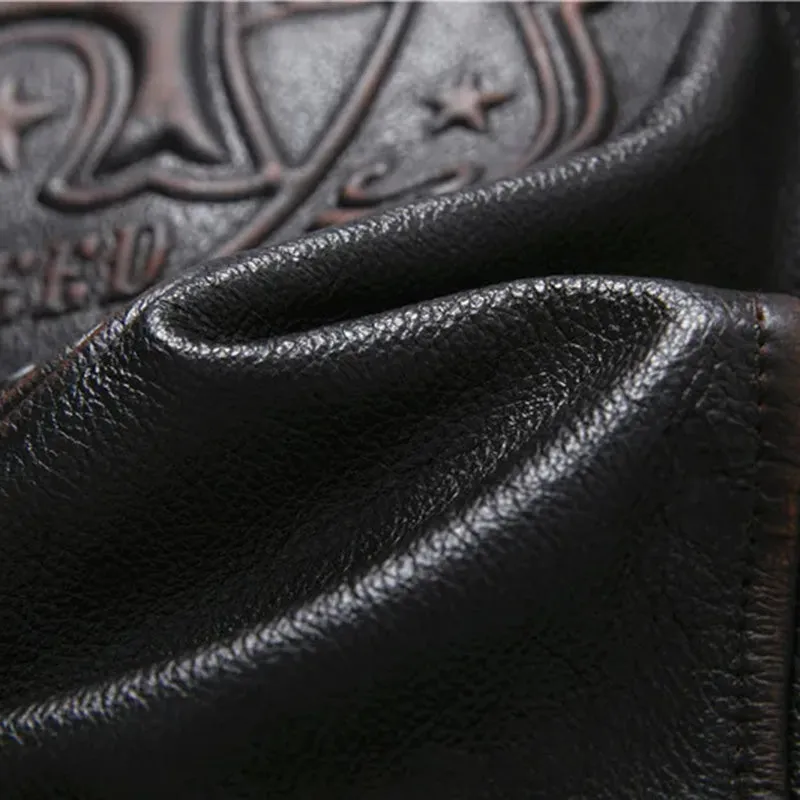 Timeless Oblique Zipper Leather Jacket