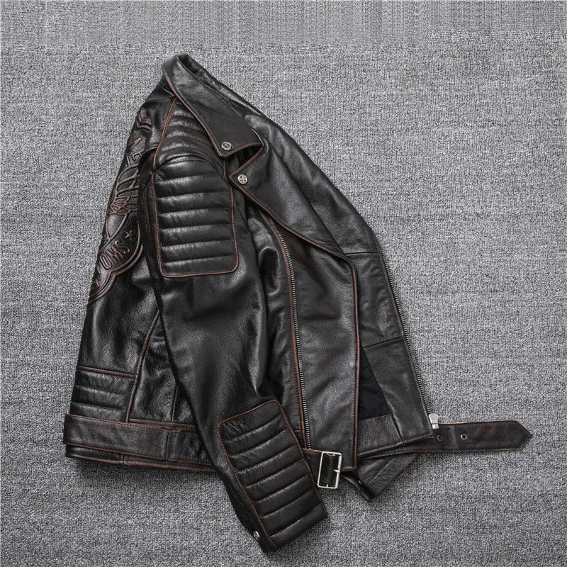 Timeless Oblique Zipper Leather Jacket